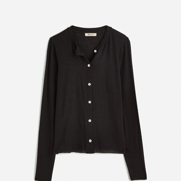 Madewell Wool-Blend Crewneck Cardigan Size S - Picture 1 of 9